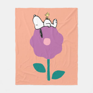 Cobertor De Velo Amendoins   Apito De Esnoopia E Flor De Madeira