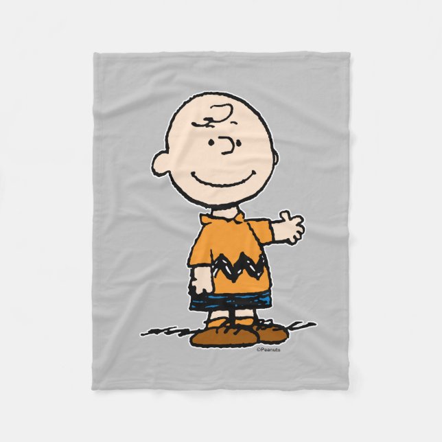 Cobertor De Velo Amendoins | Charlie Brown (Frente)