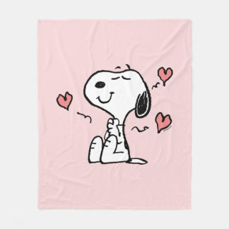Cobertor De Velo Amendoins | Corações do Snoopy
