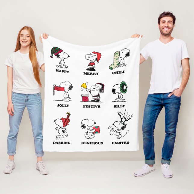 Cobertor De Velo Amendoins | Florestas de Natal de Snoopy (In Situ)