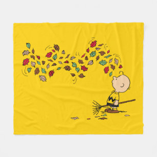 Cobertor De Velo Amendoins Folhas de Raça Charlie Brown