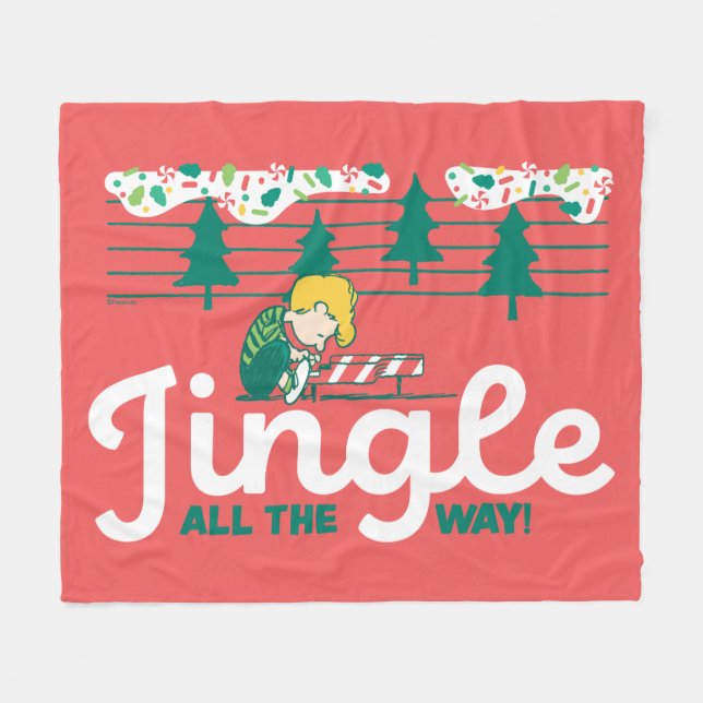 Cobertor De Velo Amendoins | Jingle All Way (Frente (Horizontal))