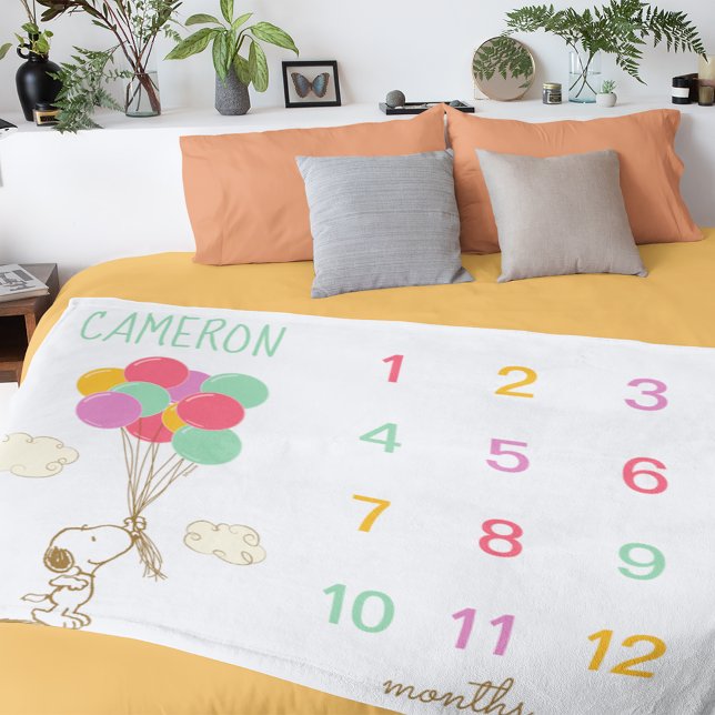 Cobertor De Velo Amendoins | Milestone Baby (Blanket on bed)