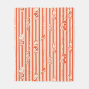 Cobertor De Velo Amendoins   Padrão Vintage Happy Halloween