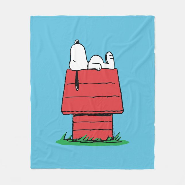 Cobertor De Velo Amendoins | Snoopy Cochilando (Frente)