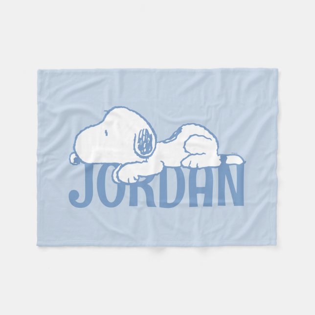 Cobertor De Velo Amendoins | Snoopy Pastel Baby (Frente (Horizontal))