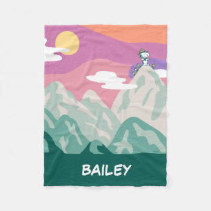 Cobertor De Velo Amendoins Snoopy & Troop Caminhando a Montanha