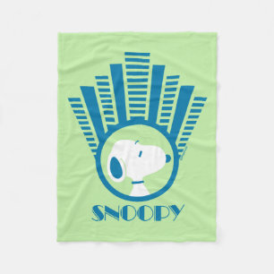 Cobertor De Velo Amendoins Sonhos De Deco Azul De Snoopy