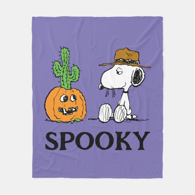 Cobertor De Velo Amendoins | Spike's Desert Halloween (Frente)