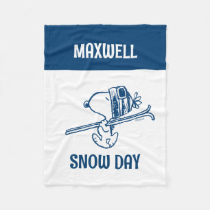 Cobertor De Velo Amendoins   Tripa de Esqui de Snoopy