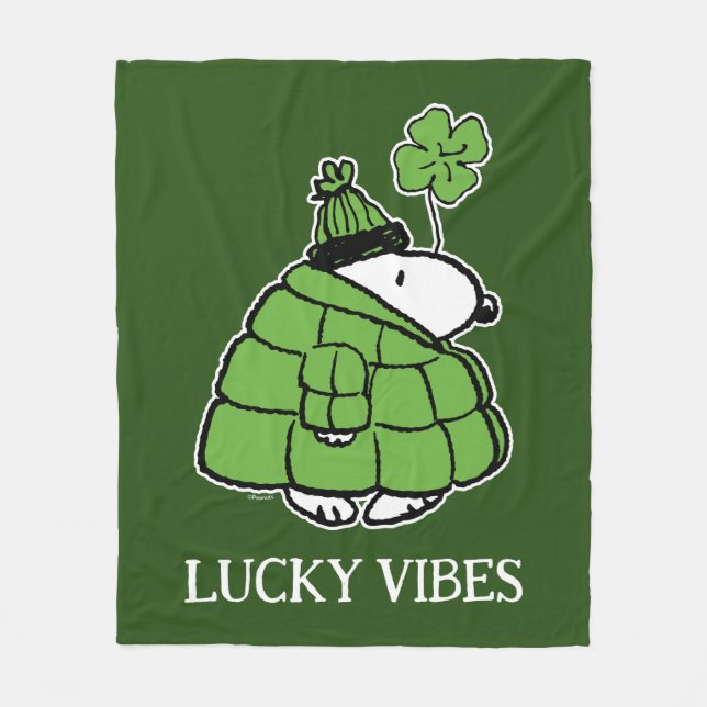 Cobertor De Velo Amendoins | Vestido Snoopy Lucky (Frente)