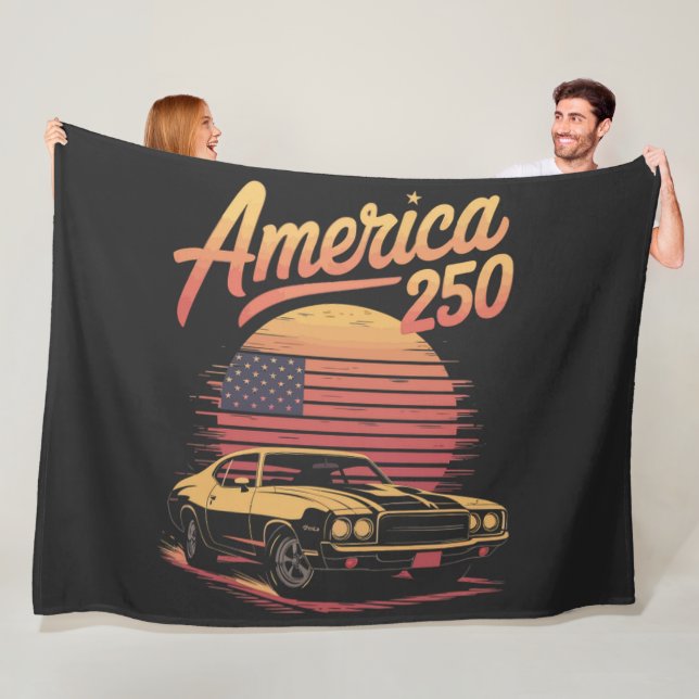 Cobertor De Velo America 250 US Retro Sunset (In Situ)