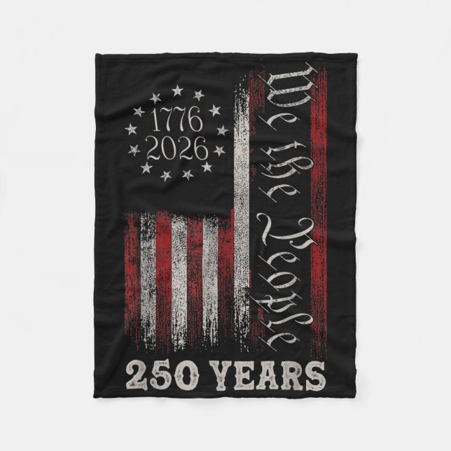Cobertor De Velo America 250th Birthday Us Flag 250 Years We The Pe (Frente)