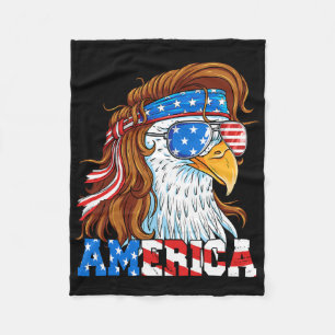 Cobertor De Velo America Eagle 4 De Julho Mullet American Flag Usa
