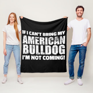 Cobertor De Velo American Bulldog English Bulldog Gift