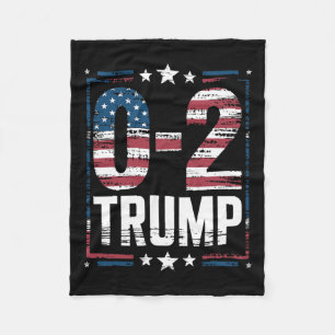 Cobertor De Velo American Flag 0-2 Trump 2024