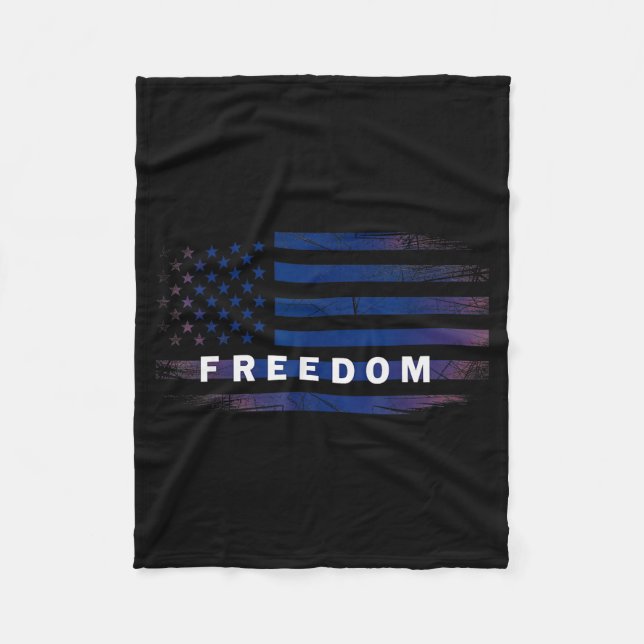 Cobertor De Velo American Flag Dom  (Frente)