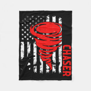 Cobertor De Velo American Flag Estados Unidos Tornado Storm Chaser 