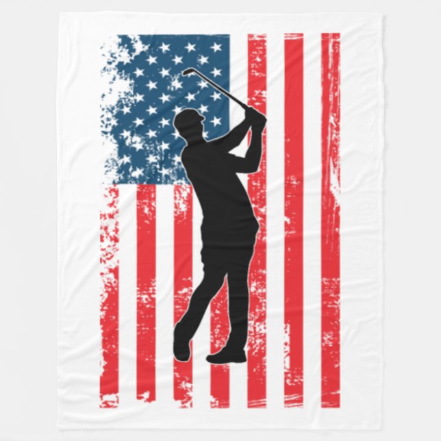Cobertor De Velo American Flag Golf EUA (Frente)