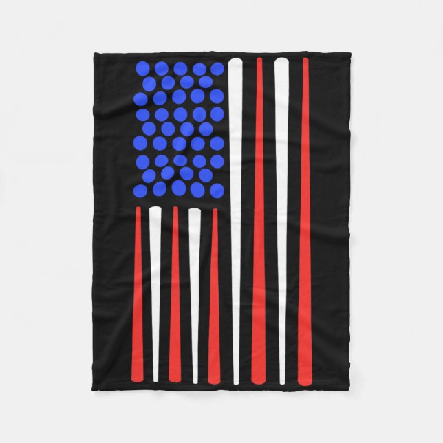 Cobertor De Velo American Flag Snooker Billiard Player Billiard Bil (Frente)