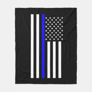Cobertor De Velo American Thin Blue Line Decor