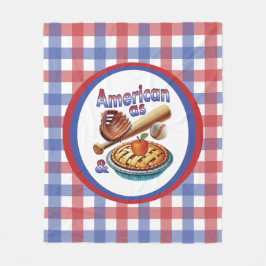 Cobertor De Velo Americano divertido como Beball e Apple Pie