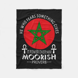 Cobertor De Velo Americano Moorado Que Teme Soprar Mouros Islâmicos