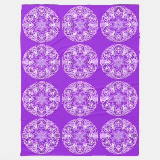 Cobertor De Velo Ametyst Mandala (Frente)
