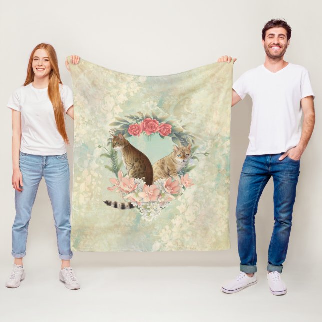 Cobertor De Velo Amigos de Loki: Gatos de Mika e Chidori Bengala (In Situ)