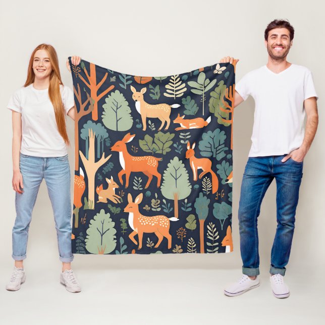 Cobertor De Velo Amigos do Cozy Woodland (In Situ)