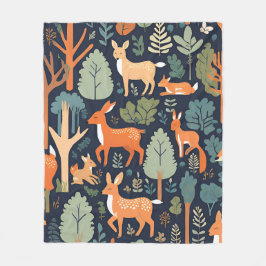 Cobertor De Velo Amigos do Cozy Woodland