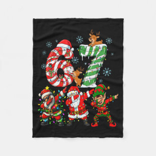 Cobertor De Velo Amigos Duendes do Papai Noel Dabbing Natal Meninos
