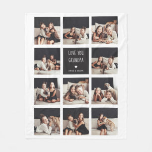 Cobertor De Velo Amo Seu Avô  Texto manuscrito para colagem de fot