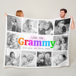 Cobertor De Velo Amo-Te Coloração Colorida Moderna 10 Fotográfica