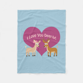 Cobertor De Velo Amo-Te Deer-ly!