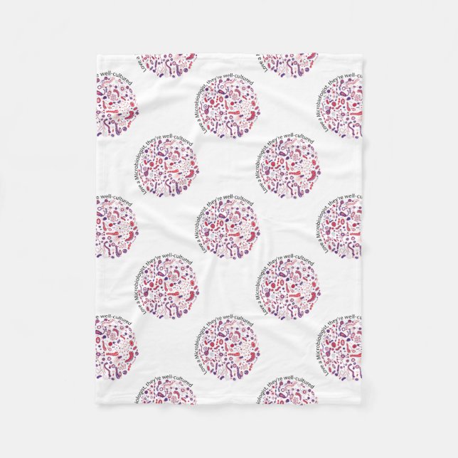 Cobertor De Velo Amo um Microbiologista (Frente)