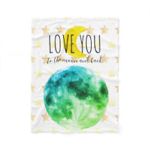 "Amo você até a Lua e de volta" Personalizável