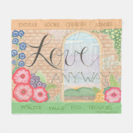 Cobertor De Velo Amor, 50" x 60" Floree Blanket