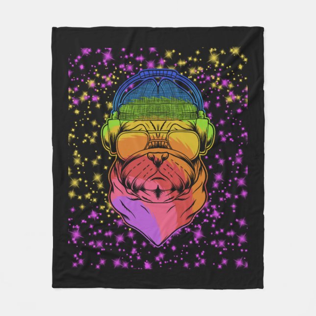 Cobertor De Velo Amor com cão (Frente)