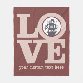 Cobertor De Velo AMOR com SUA cobertura feita sob encomenda do velo