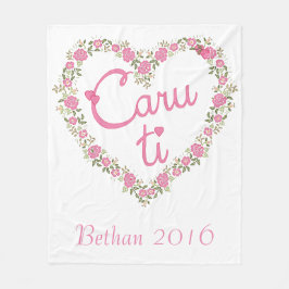 Cobertor De Velo Amor de Galês, Ti de Caru, cobertura do velo, 50"