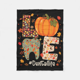 Cobertor De Velo Amor Dentista Dentista Dentista Da Pumpkin Vida De