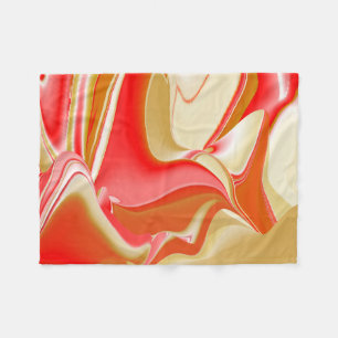 Cobertor De Velo Amor e Abstrato 3D Rainbowart Dourado