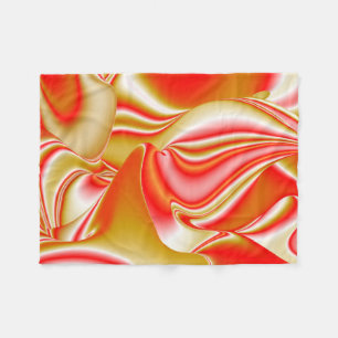 Cobertor De Velo Amor e Abstrato 3D Rainbowart Dourado