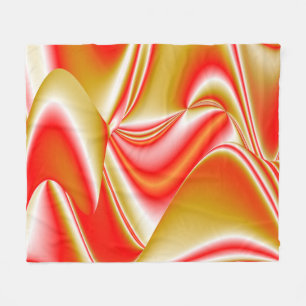 Cobertor De Velo Amor e Abstrato 3D Rainbowart Dourado