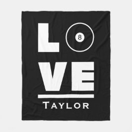 Cobertor De Velo Amor E Bilhar Ao Vivo E Fã De Esporte Piscina