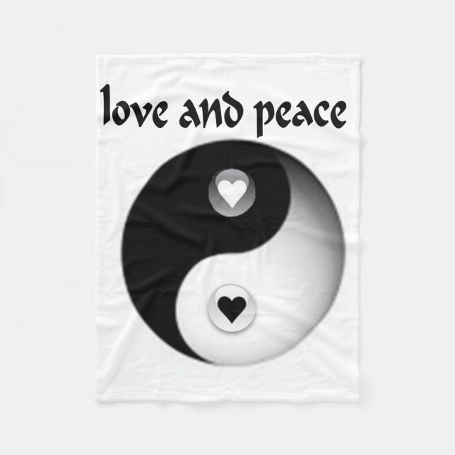 Cobertor De Velo Amor e Paz  (Frente)