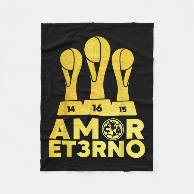 Cobertor De Velo Amor Et3rno America Tricampeon (Frente)