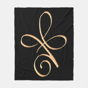 Cobertor De Velo Amor Incondicional Dourado