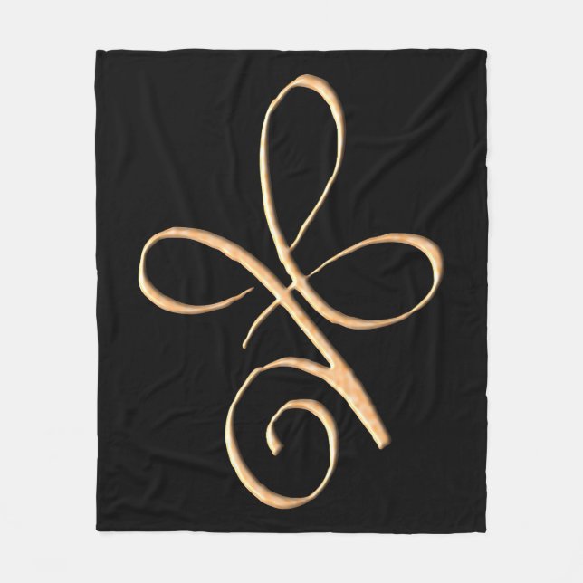 Cobertor De Velo Amor Incondicional Dourado (Frente)